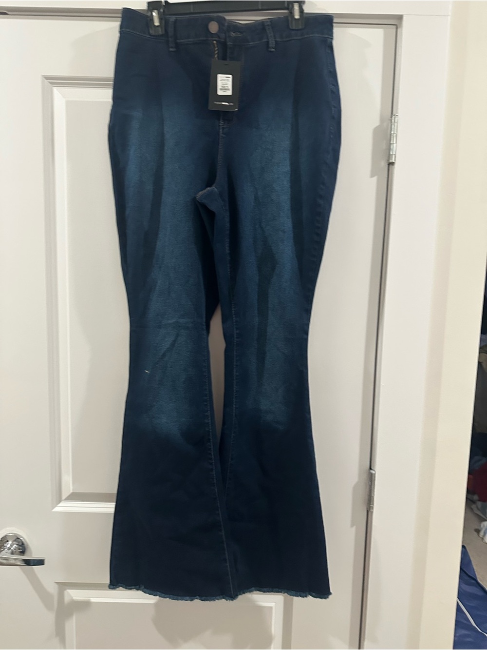 Fashion Nova Dark Blue High-Rise Jeans